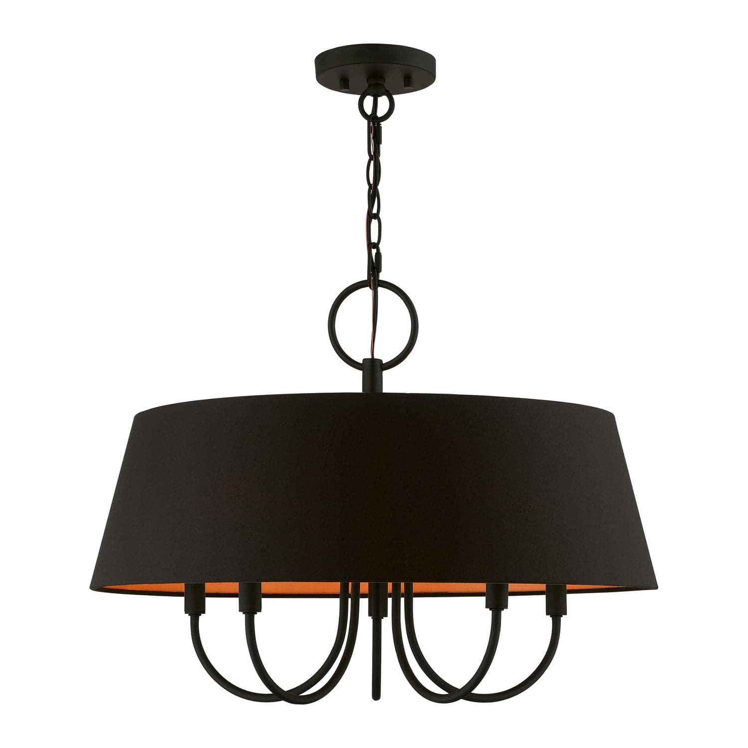 Livex Lighting - 51355-04 - Five Light Pendant - Palma - Black