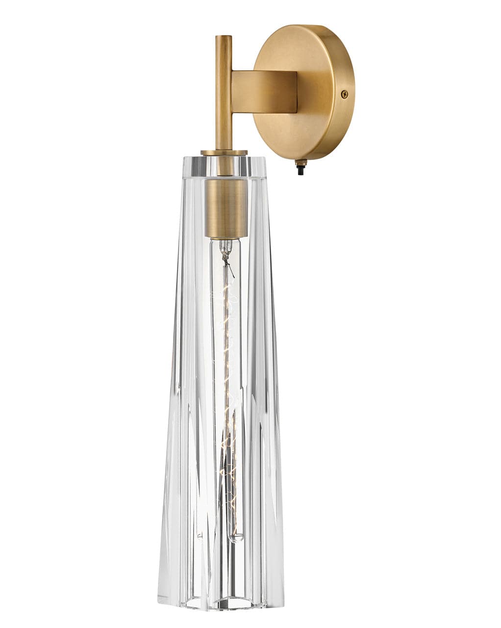 Fredrick Ramond - FR31100HBR-CL - One Light Wall Sconce - Cosette - Heritage Brass with Clear glass