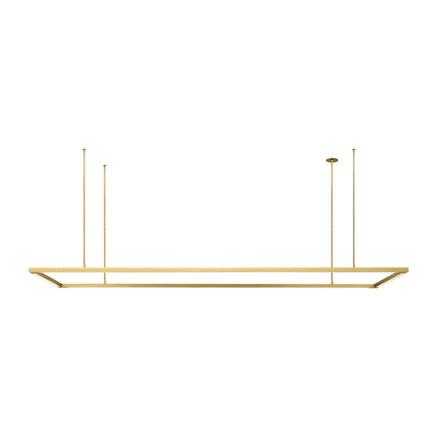 Visual Comfort Modern - 700LSSTG84NB-LED927 - LED Linear Suspension - Stagger - Natural Brass