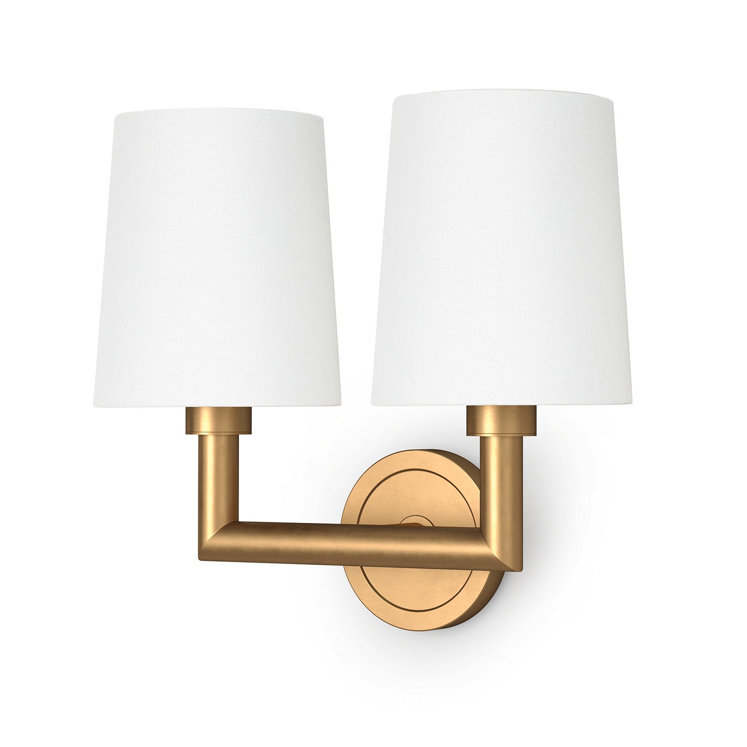 Regina Andrew - 15-1172NB - Two Light Wall Sconce - Legend - Natural Brass