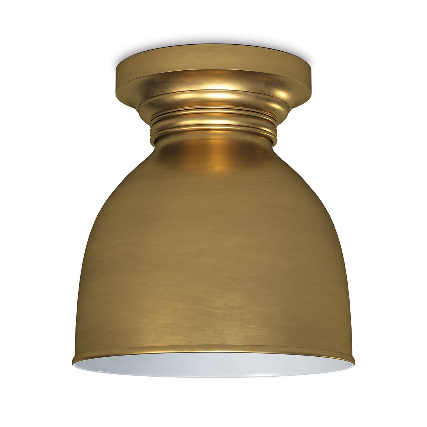 Regina Andrew - 16-1355NB - One Light Flush Mount - Pantry - Natural Brass