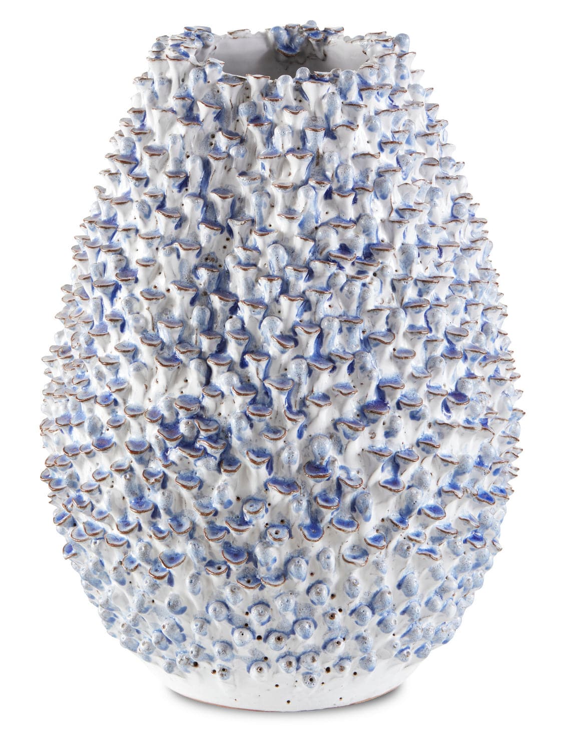 Vase from the Milione collection in Blue/White finish