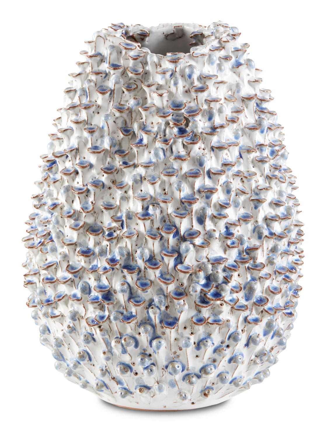 Vase from the Milione collection in Blue/White finish