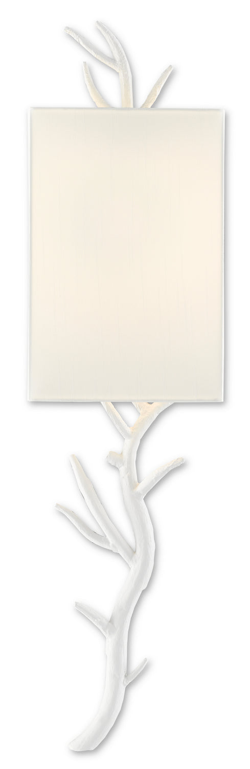 One Light Wall Sconce from the Baneberry collection in Gesso White finish