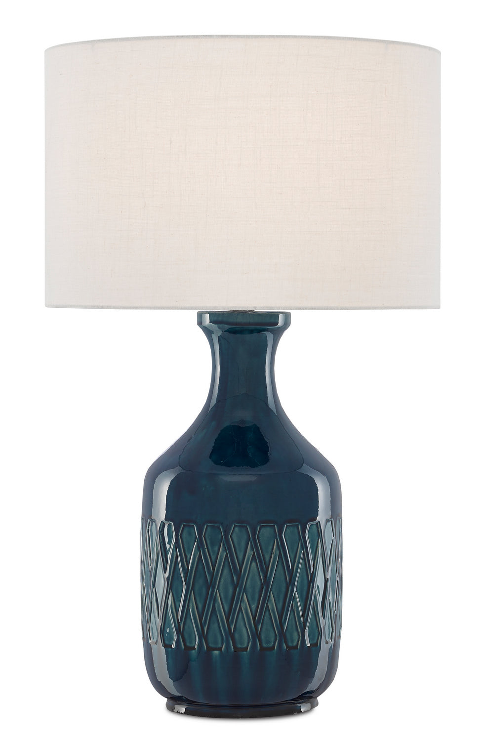 One Light Table Lamp from the Samba collection in Ocean Blue finish