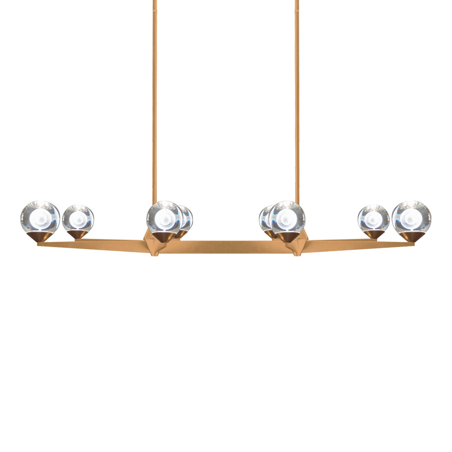 Modern Forms - PD-82044-AB - LED Chandelier - Double Bubble - Aged Brass