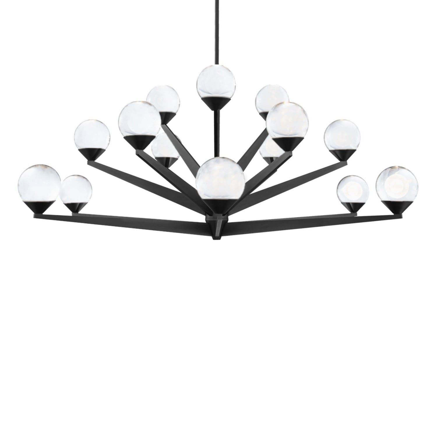 Modern Forms - PD-82042-BK - LED Chandelier - Double Bubble - Black