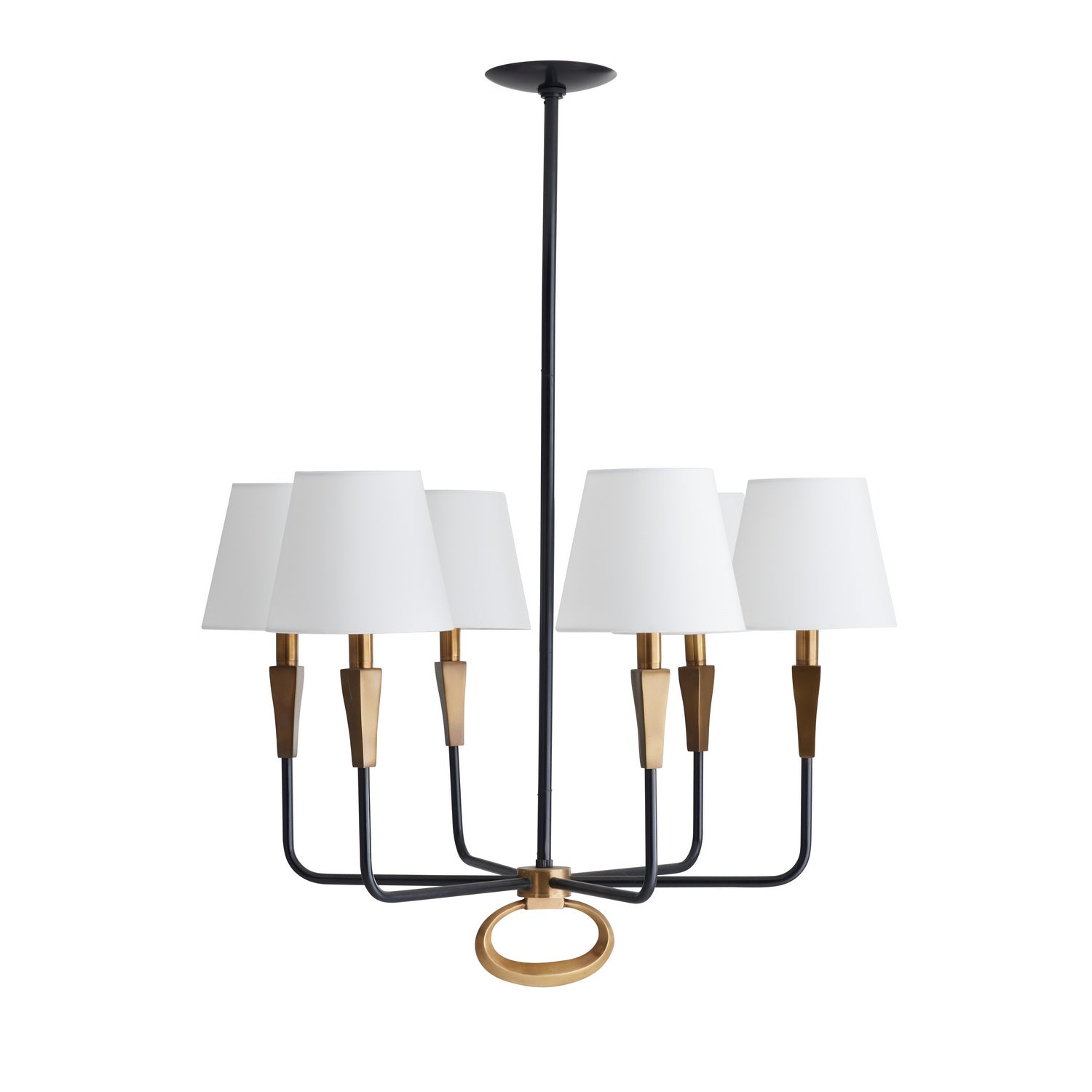 Six Light Chandelier from the Jeremiah collection in English Bronze finish