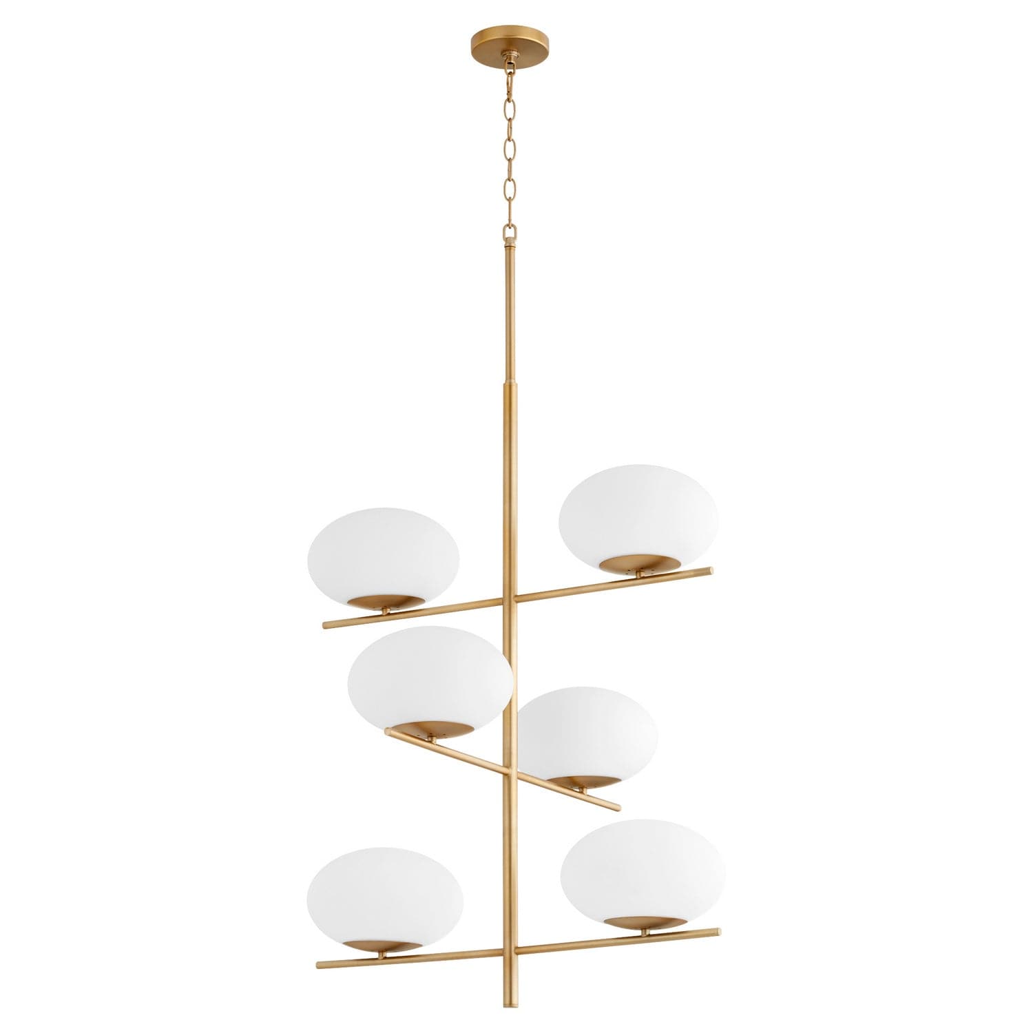 Cyan - 11272 - Six Light Chandelier - Aged Brass