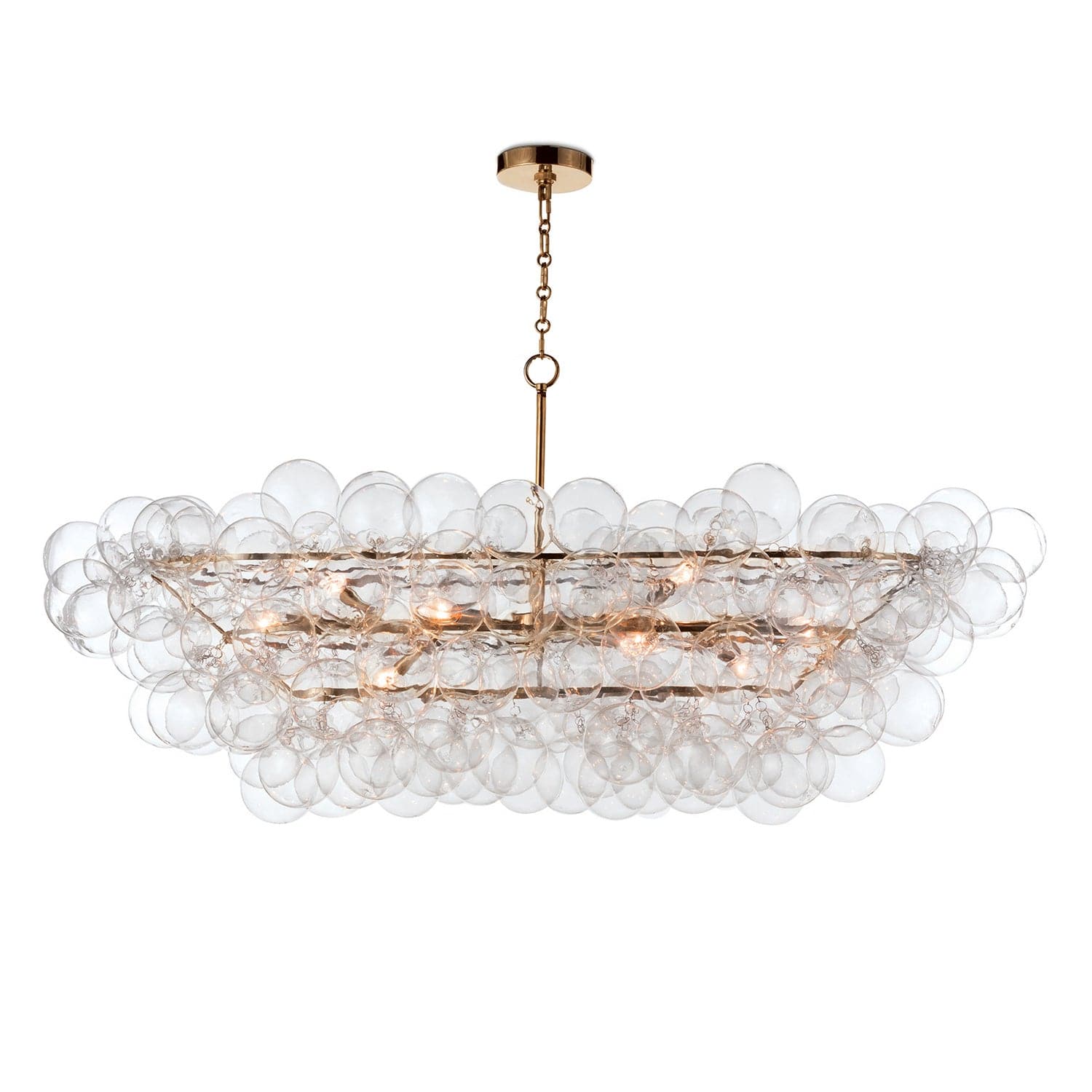 Regina Andrew - 16-1381NB - Eight Light Chandelier - Bubbles - Natural Brass