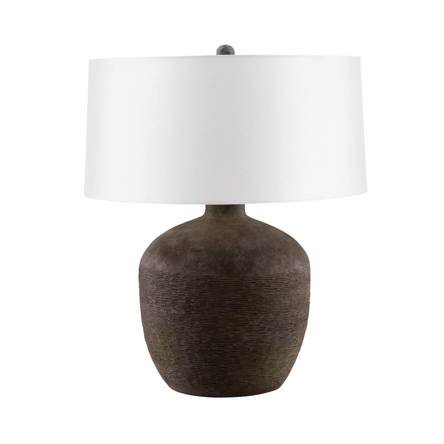 One Light Table Lamp from the Navi collection in Rhino finish