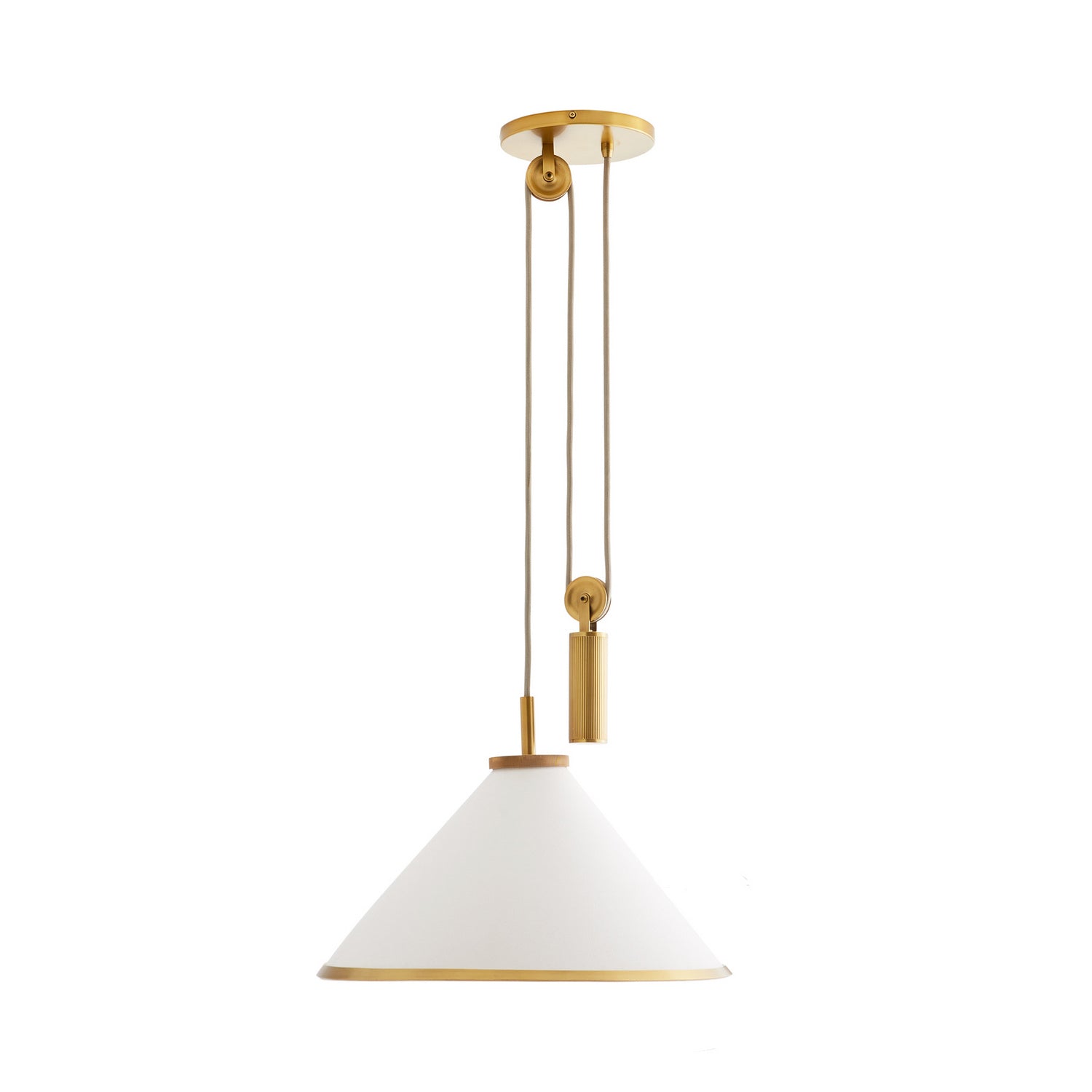 One Light Pendant from the Norfolk collection in White finish