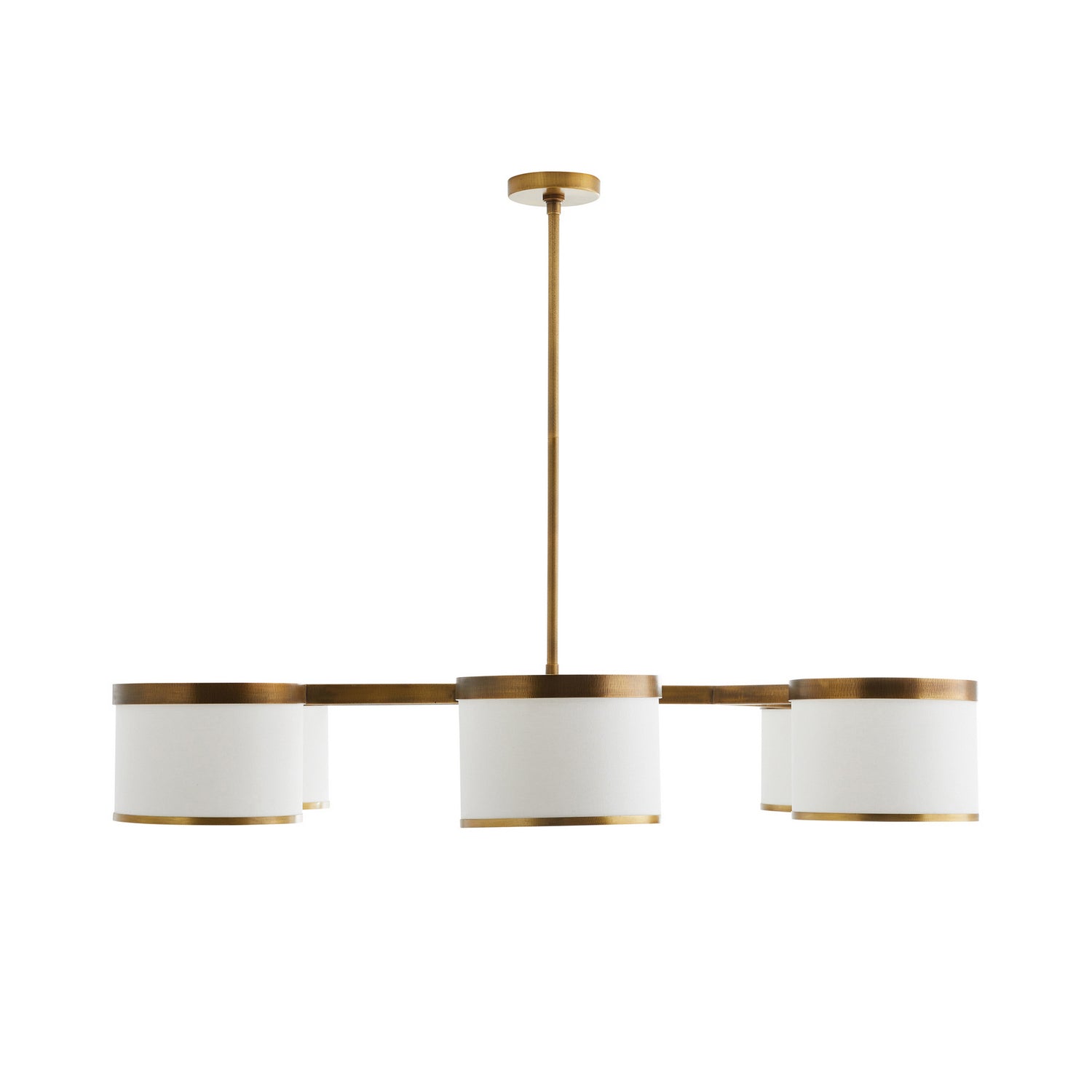 Six Light Chandelier from the Max collection in Antique Brass finish