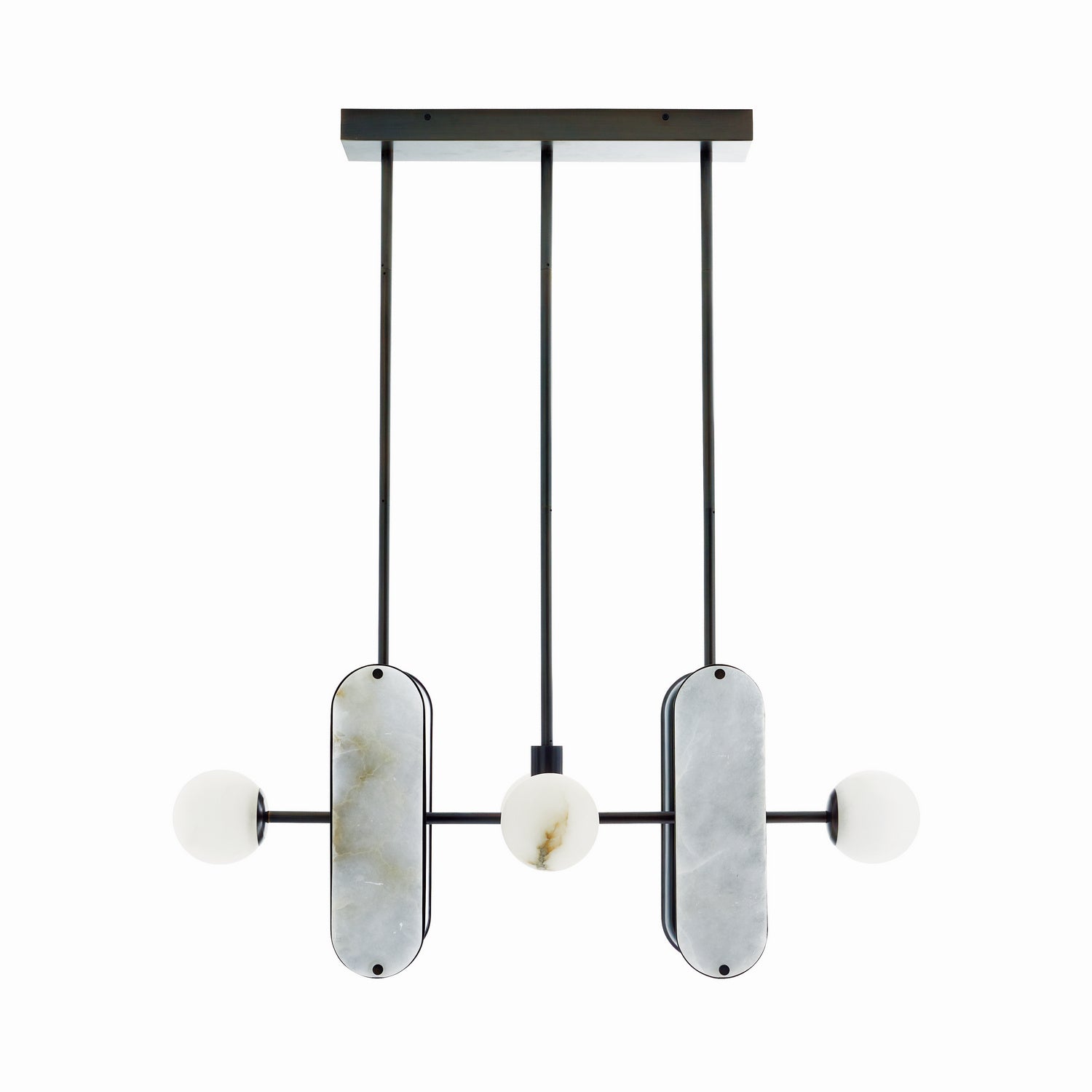 LED Pendant from the Maradona collection in White finish
