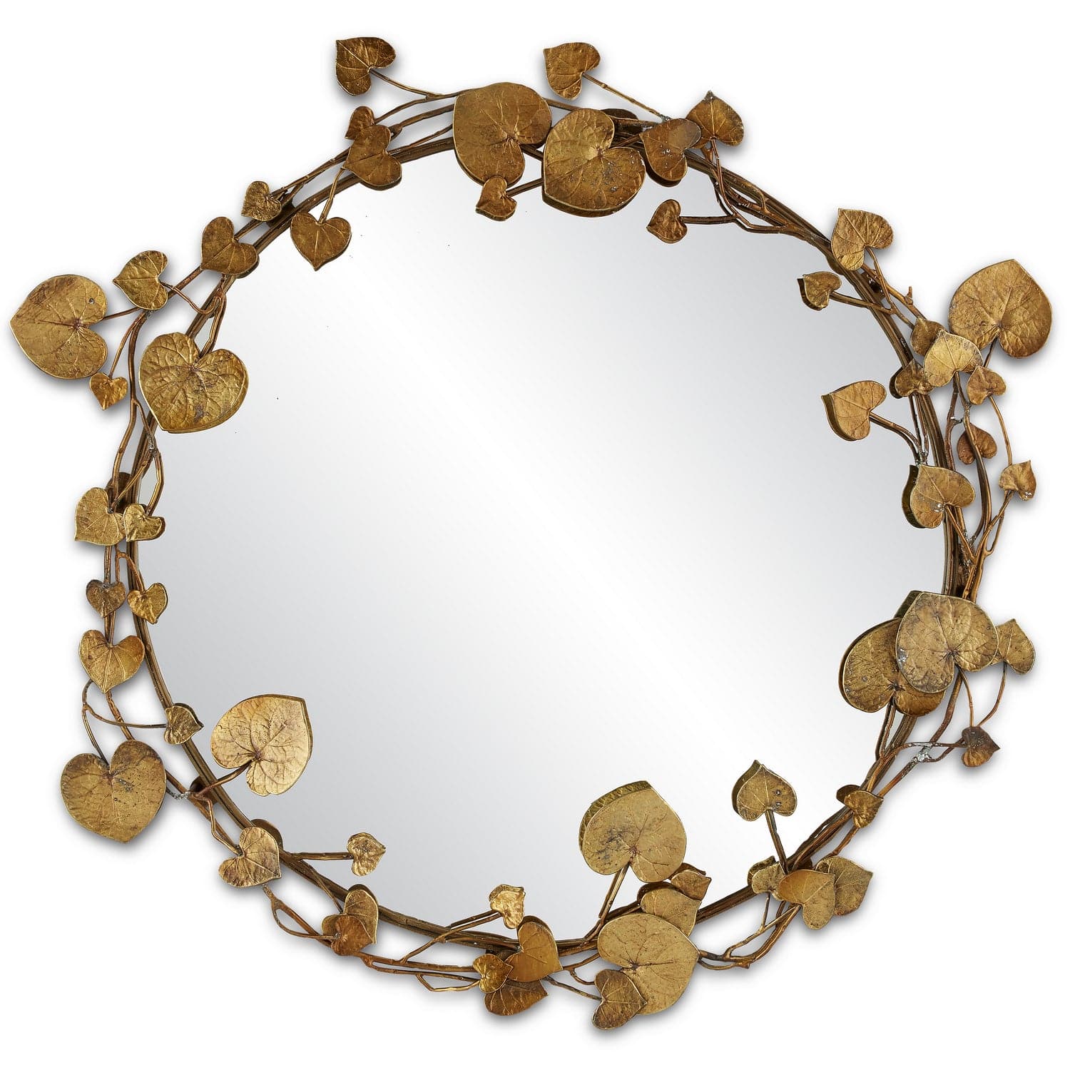 Mirror from the Vinna collection in Antique Brass/Mirror finish