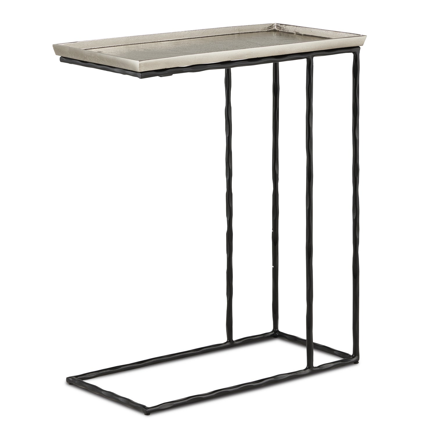 Table from the Boyles collection in Nickel/Black finish