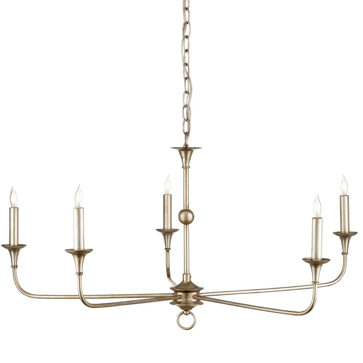 Five Light Chandelier from the Nottaway collection in Champagne finish
