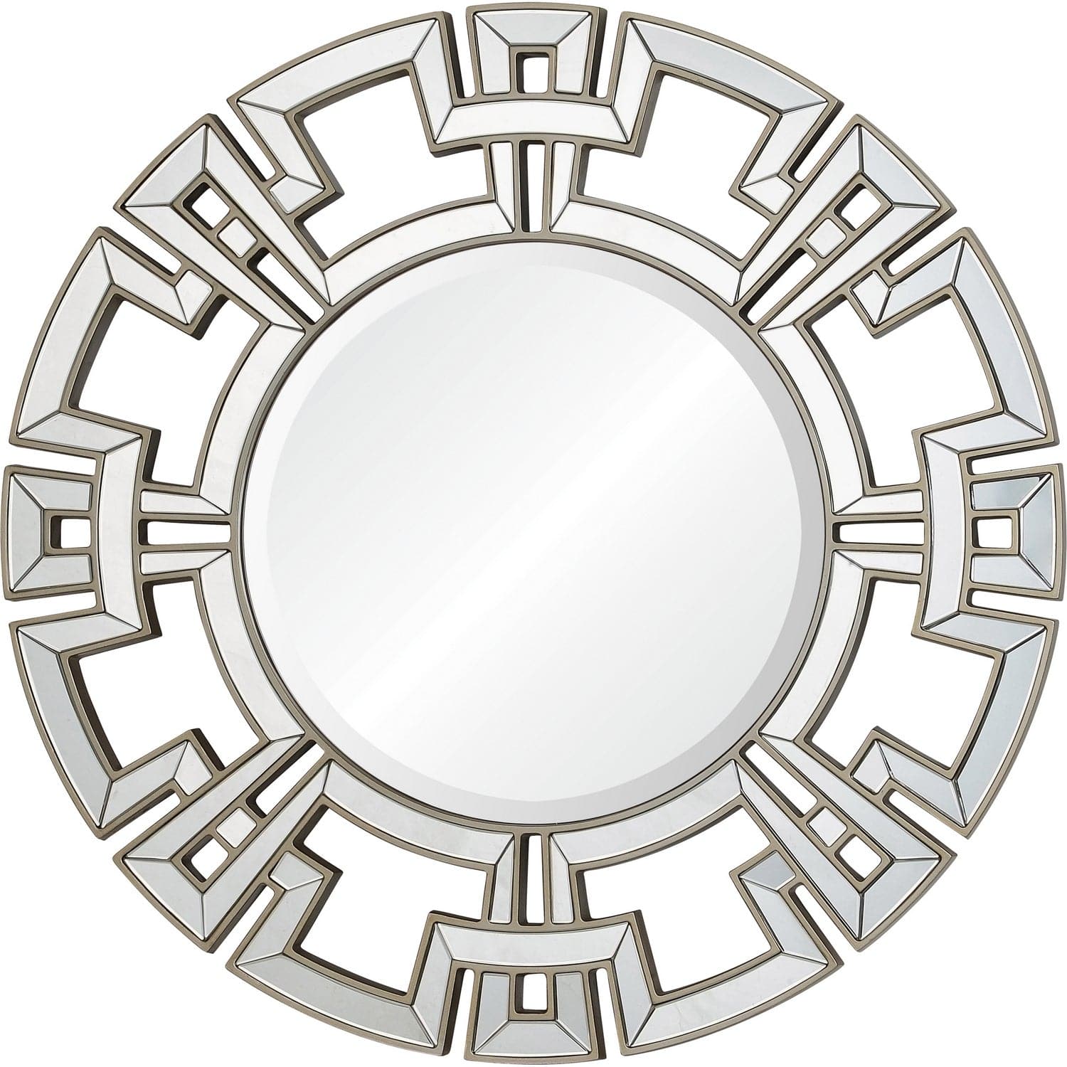 Renwil - MT2429 - Mirror - Tropez - Brushed Antique Silver
