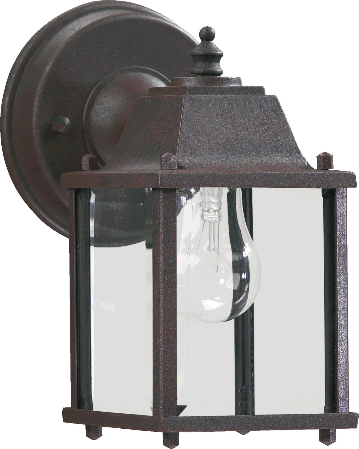 Quorum - 780-5 - One Light Wall Mount - Aluminum Box Lanterns - Rust