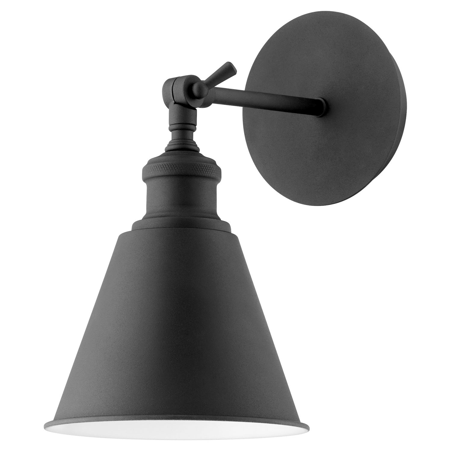 Quorum - 5390-69 - One Light Wall Mount - Metal Cone Lighting - Textured Black