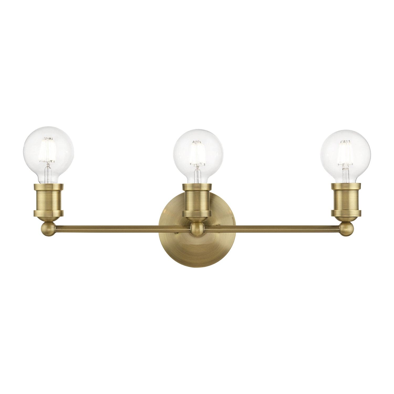 Livex Lighting - 14423-01 - Three Light Vanity Sconce - Lansdale - Antique Brass