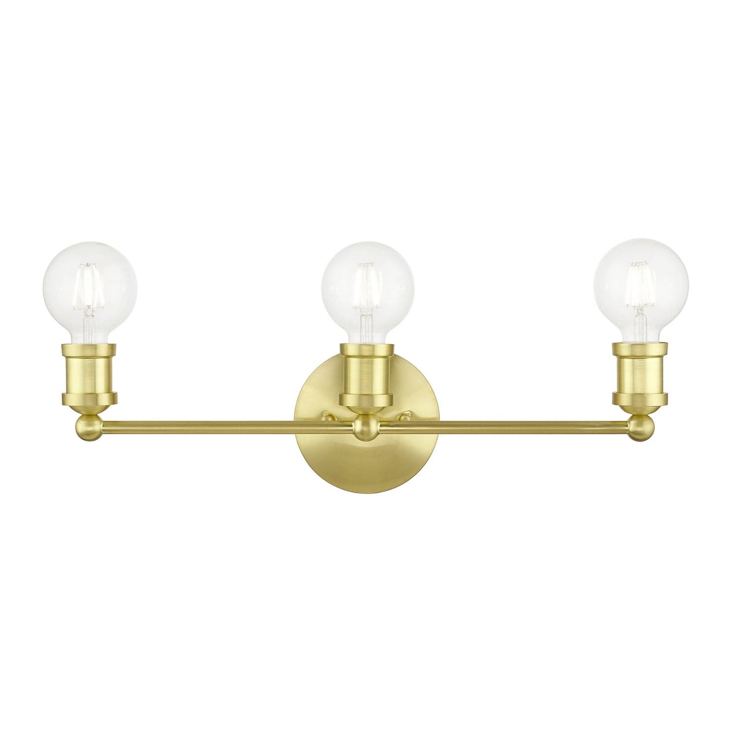 Livex Lighting - 14423-12 - Three Light Vanity Sconce - Lansdale - Satin Brass