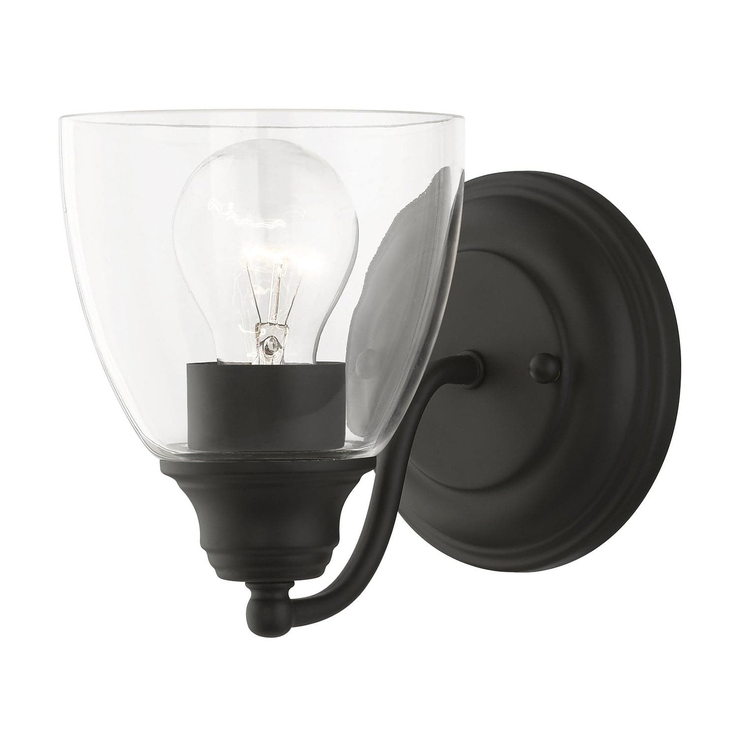 Livex Lighting - 15131-04 - One Light Vanity Sconce - Montgomery - Black