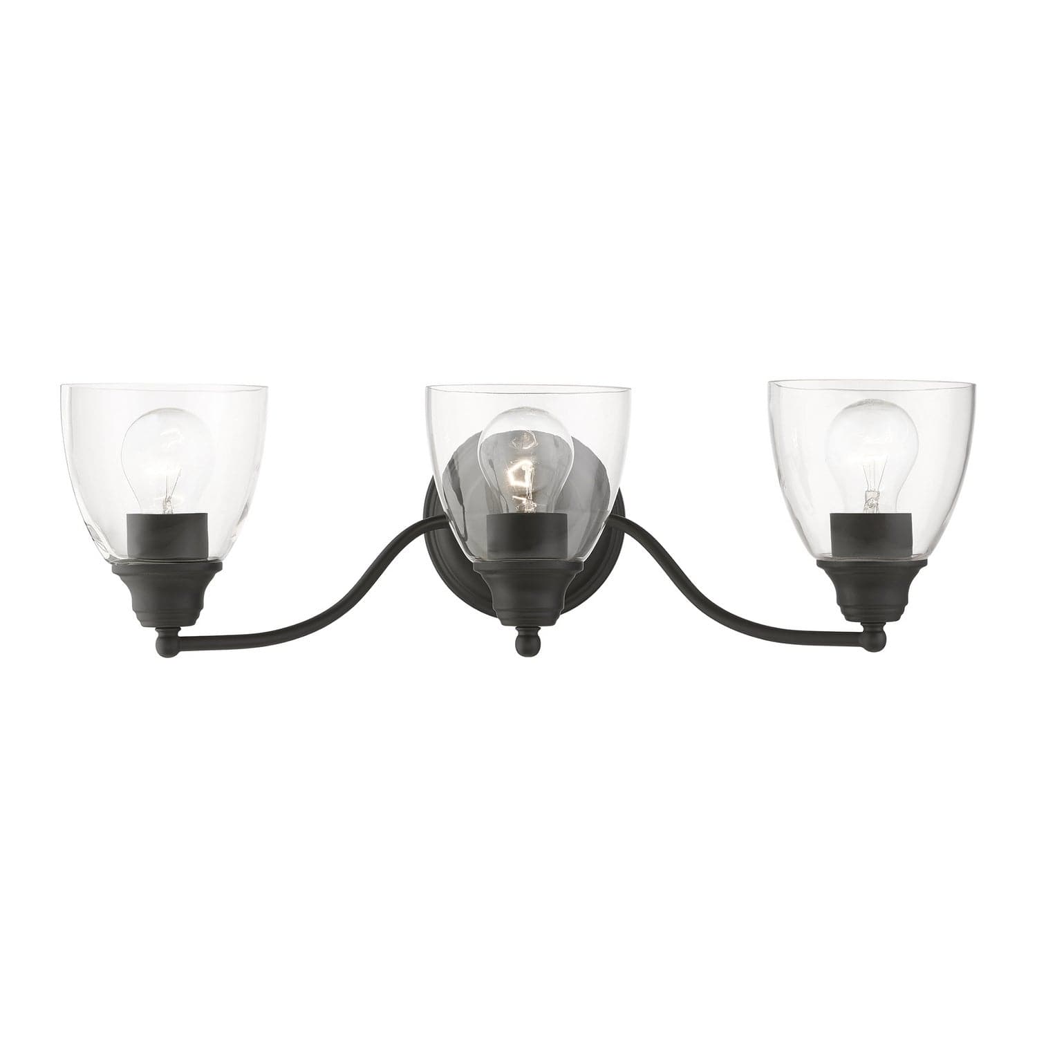 Livex Lighting - 15133-04 - Three Light Vanity Sconce - Montgomery - Black