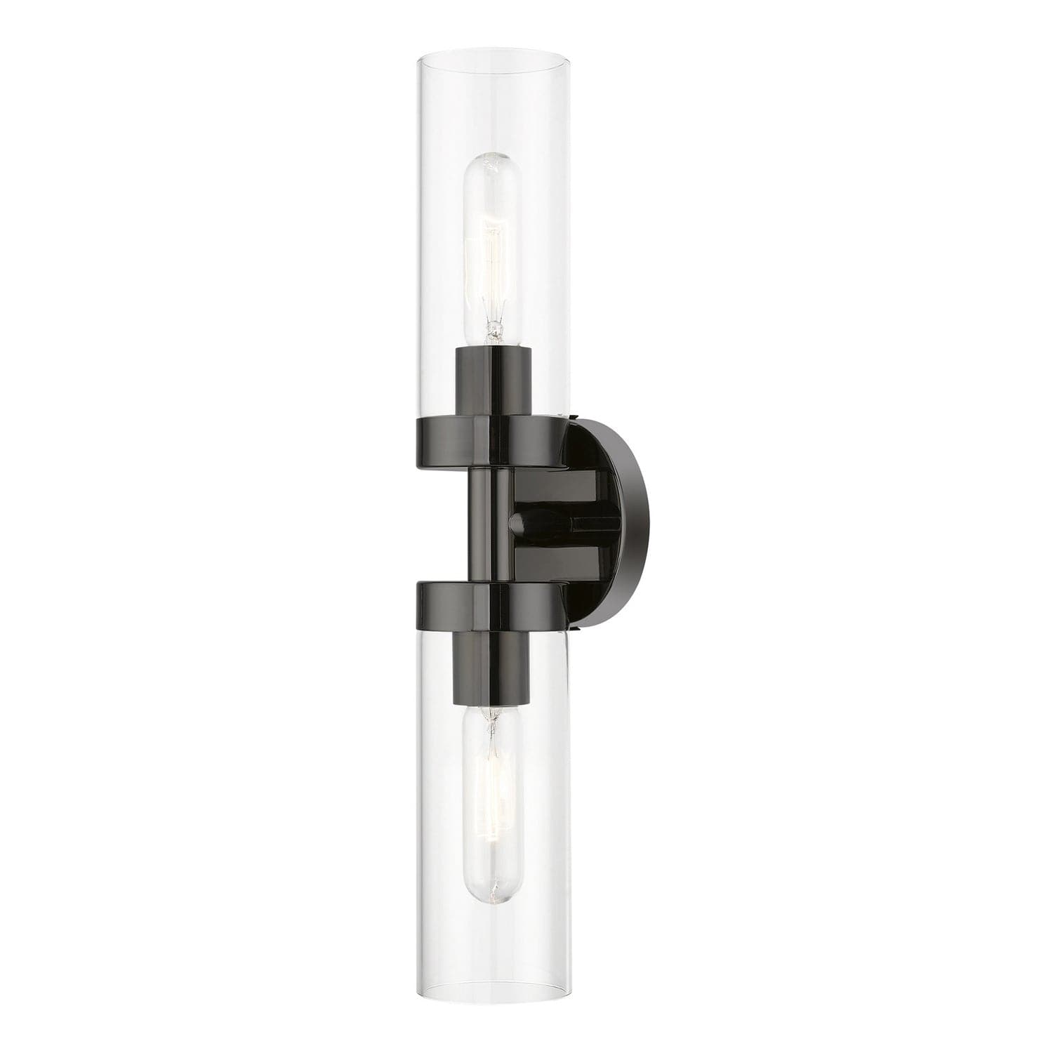 Livex Lighting - 16172-46 - Two Light Vanity Sconce - Ludlow - Black Chrome