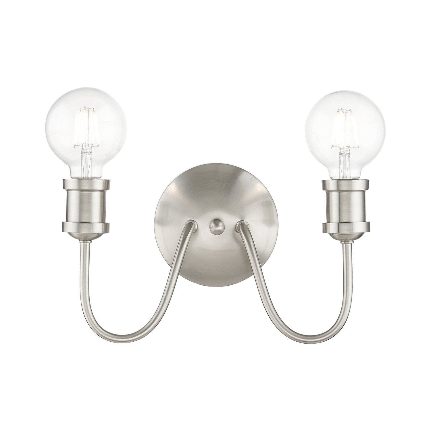 Livex Lighting - 16572-91 - Two Light Vanity Sconce - Lansdale - Brushed Nickel