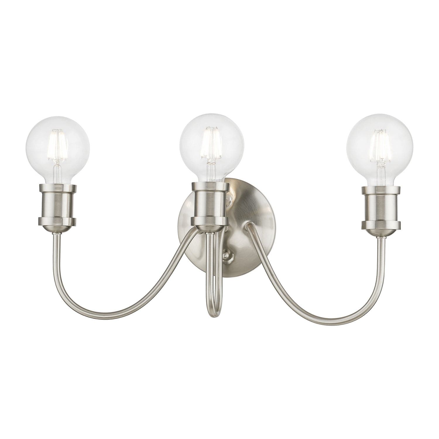 Livex Lighting - 16573-91 - Three Light Vanity Sconce - Lansdale - Brushed Nickel