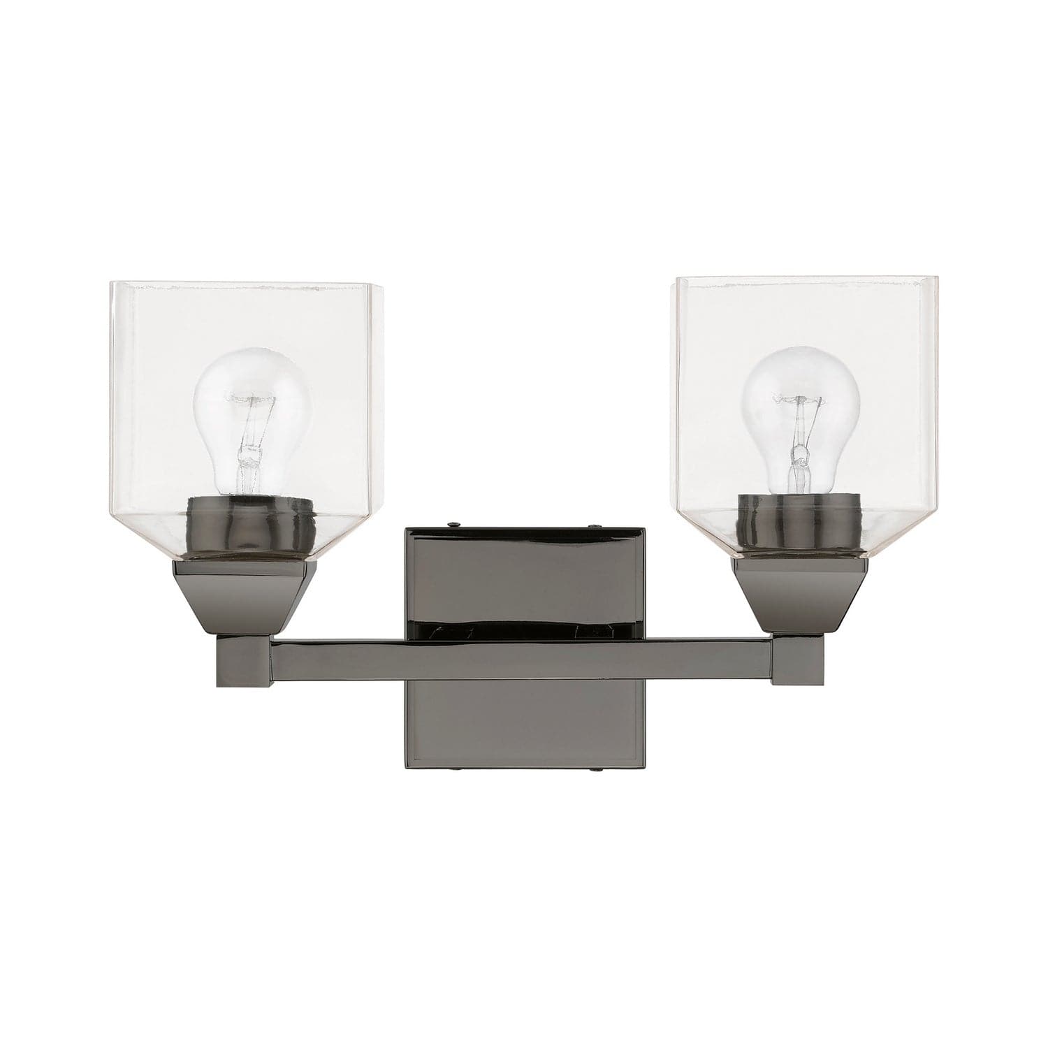 Livex Lighting - 16772-46 - Two Light Vanity Sconce - Aragon - Black Chrome