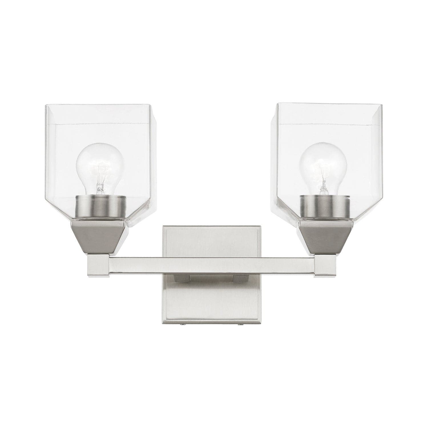 Livex Lighting - 16772-91 - Two Light Vanity Sconce - Aragon - Brushed Nickel