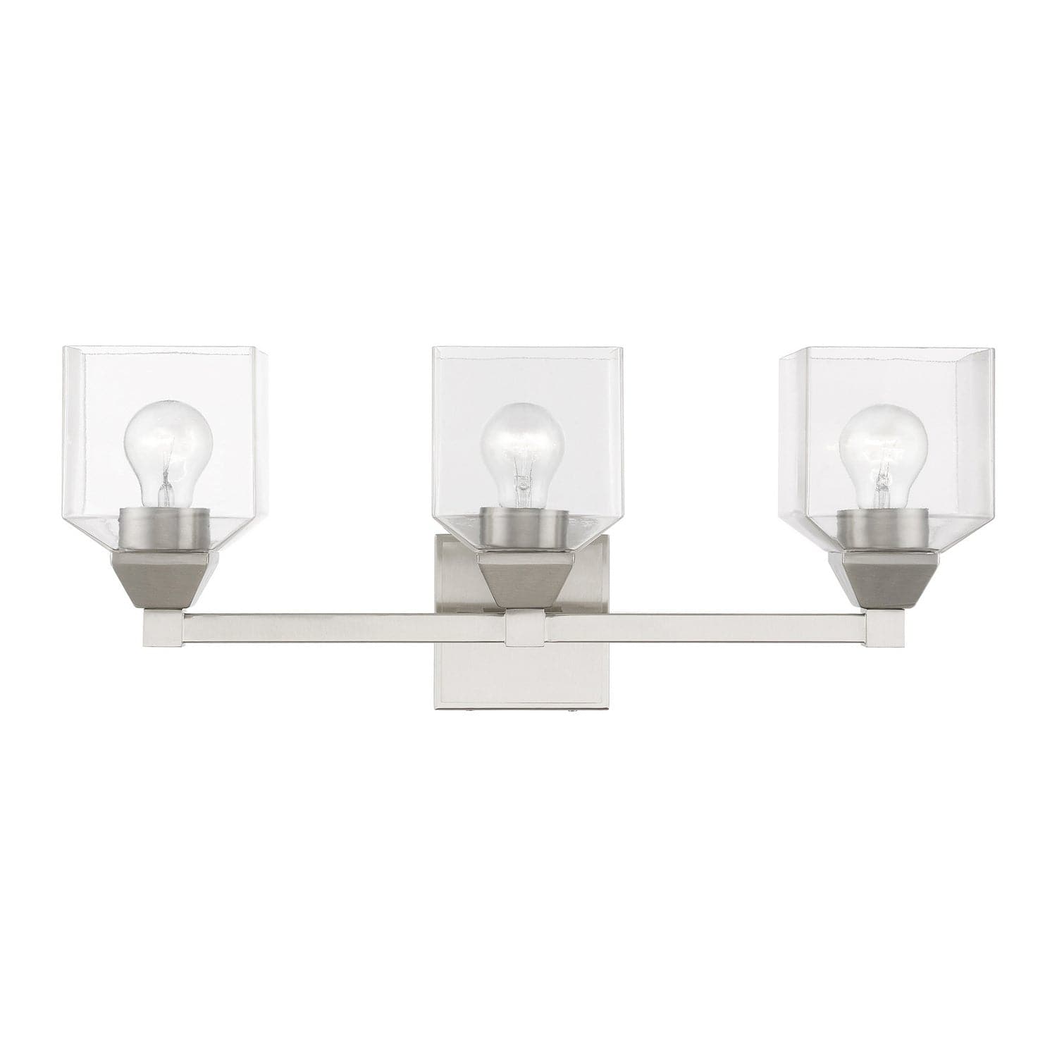 Livex Lighting - 16773-91 - Three Light Vanity Sconce - Aragon - Brushed Nickel