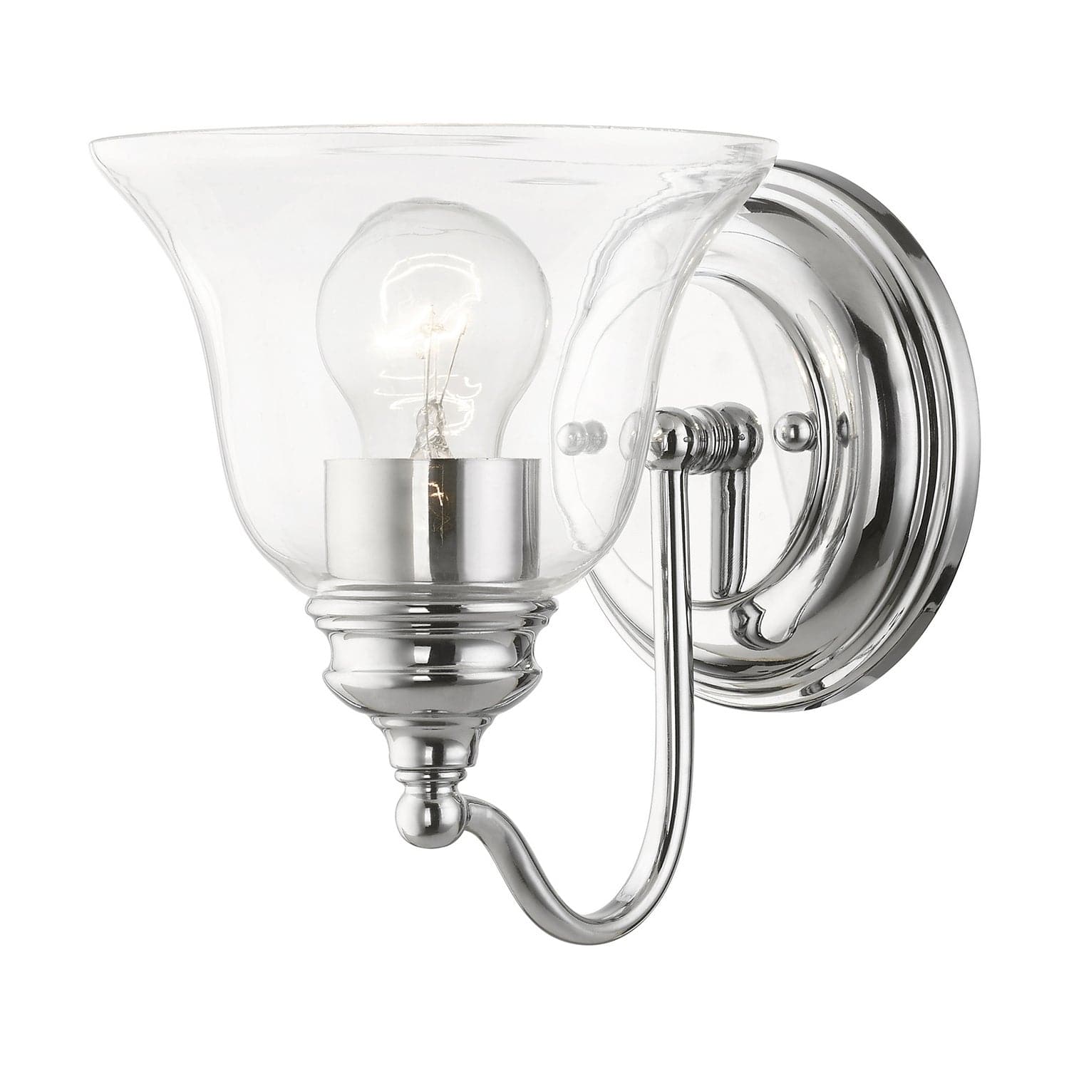 Livex Lighting - 16931-05 - One Light Vanity Sconce - Moreland - Polished Chrome