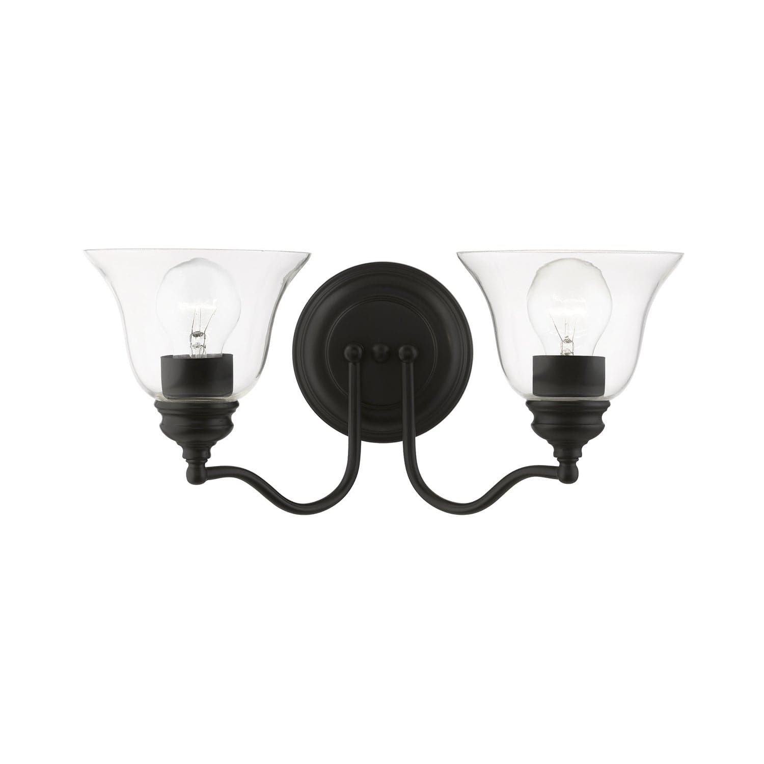 Livex Lighting - 16932-04 - Two Light Vanity Sconce - Moreland - Black