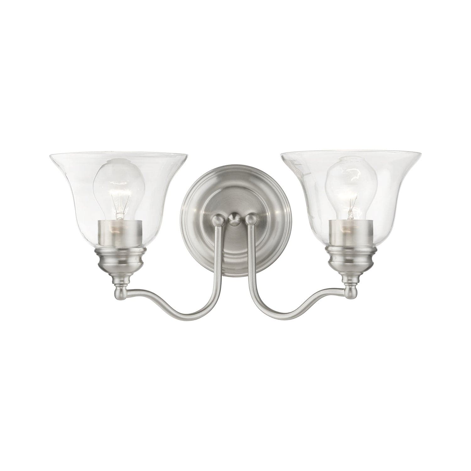 Livex Lighting - 16932-91 - Two Light Vanity Sconce - Moreland - Brushed Nickel