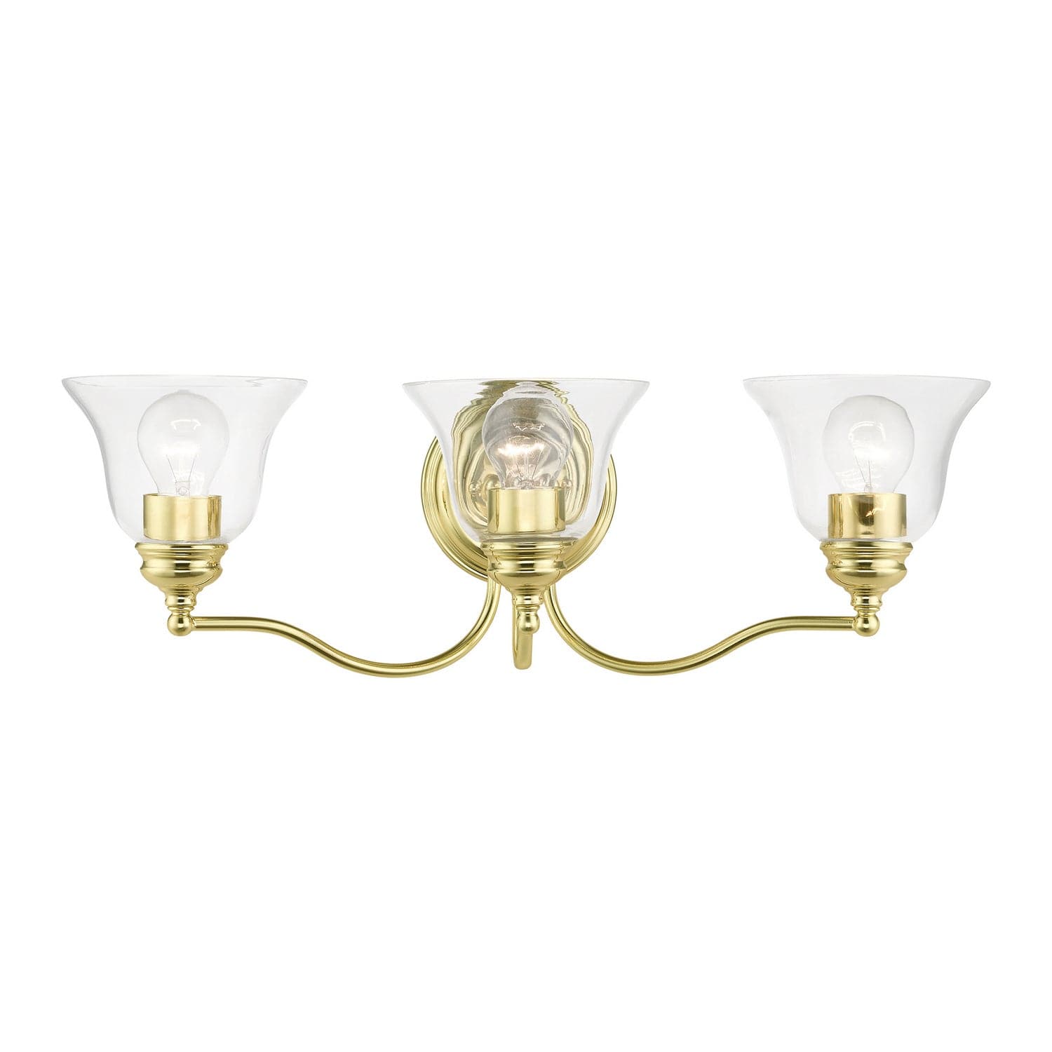 Livex Lighting - 16933-02 - Three Light Vanity Sconce - Moreland - Polished Brass