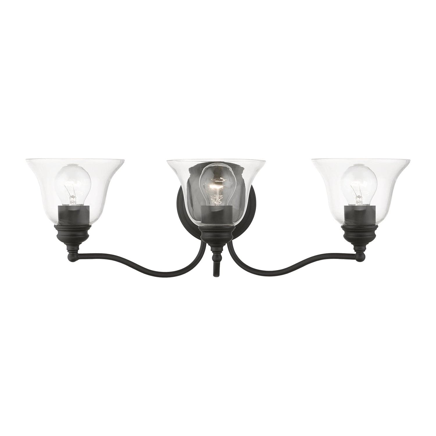 Livex Lighting - 16933-04 - Three Light Vanity Sconce - Moreland - Black