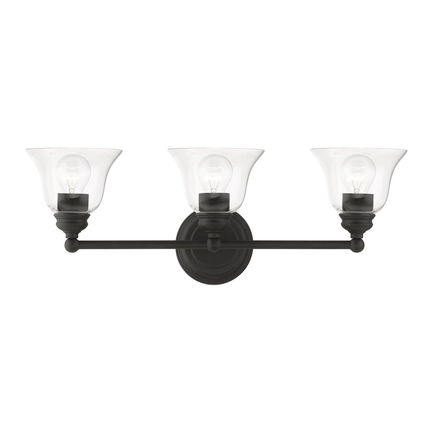 Livex Lighting - 16943-04 - Three Light Vanity Sconce - Moreland - Black