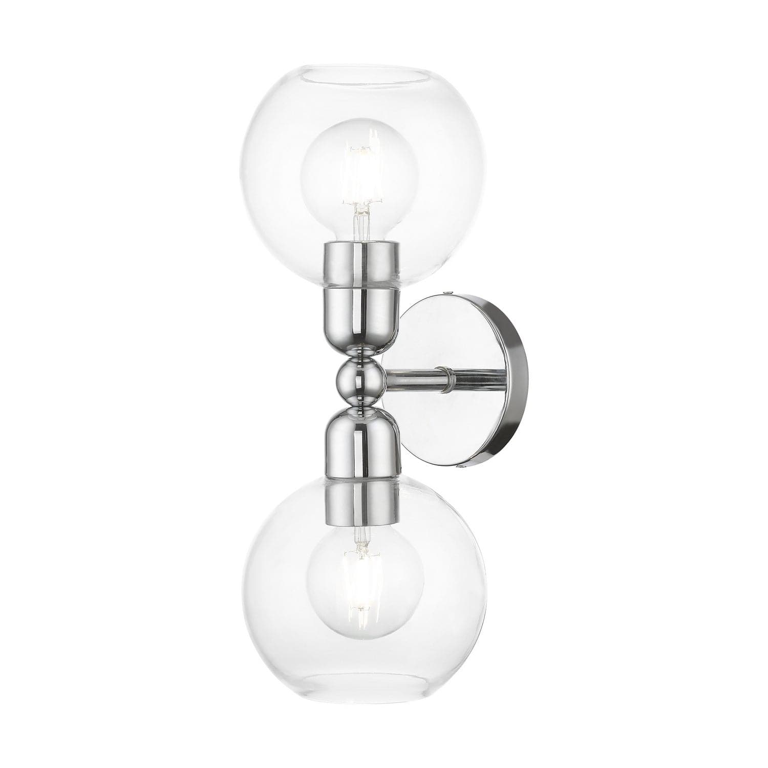 Livex Lighting - 16972-05 - Two Light Vanity Sconce - Downtown - Polished Chrome