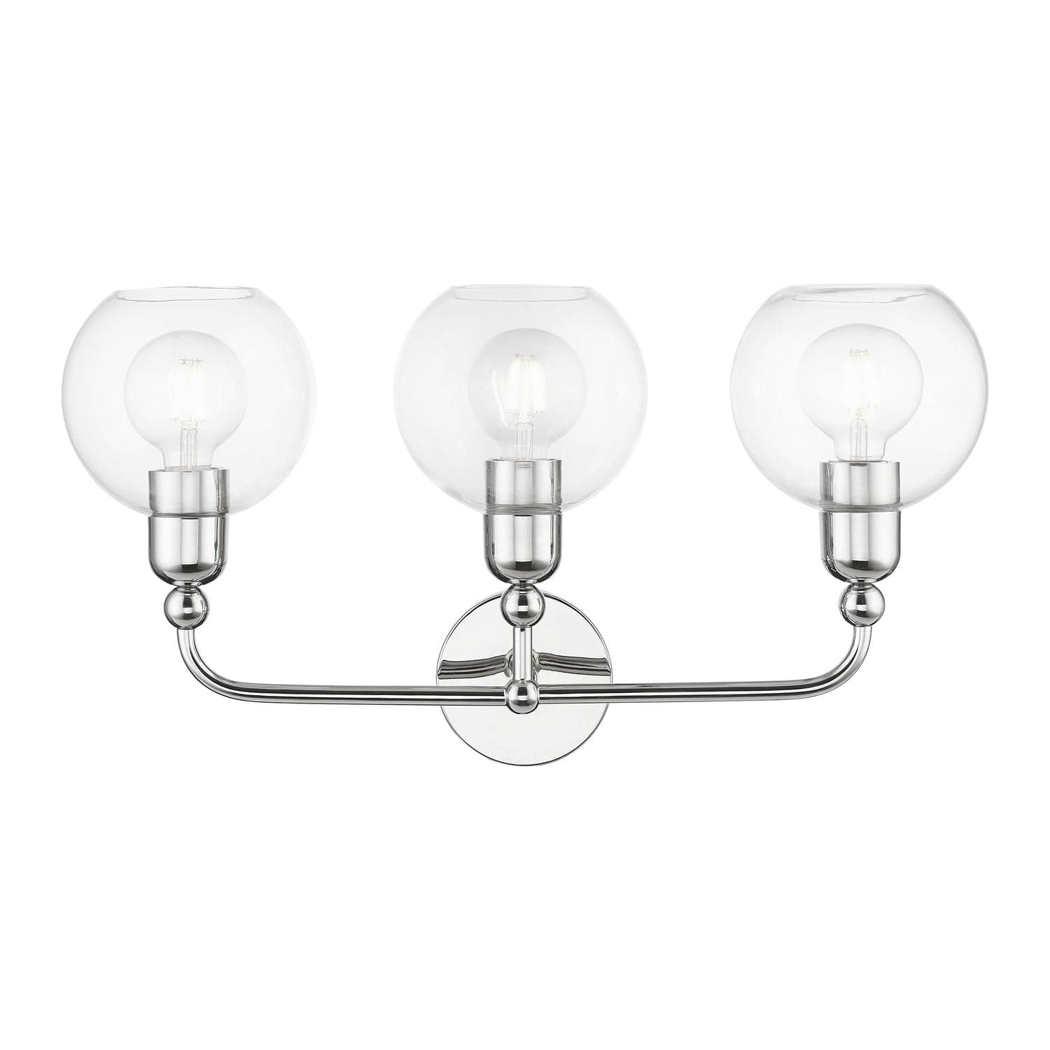 Livex Lighting - 16973-05 - Three Light Vanity Sconce - Downtown - Polished Chrome