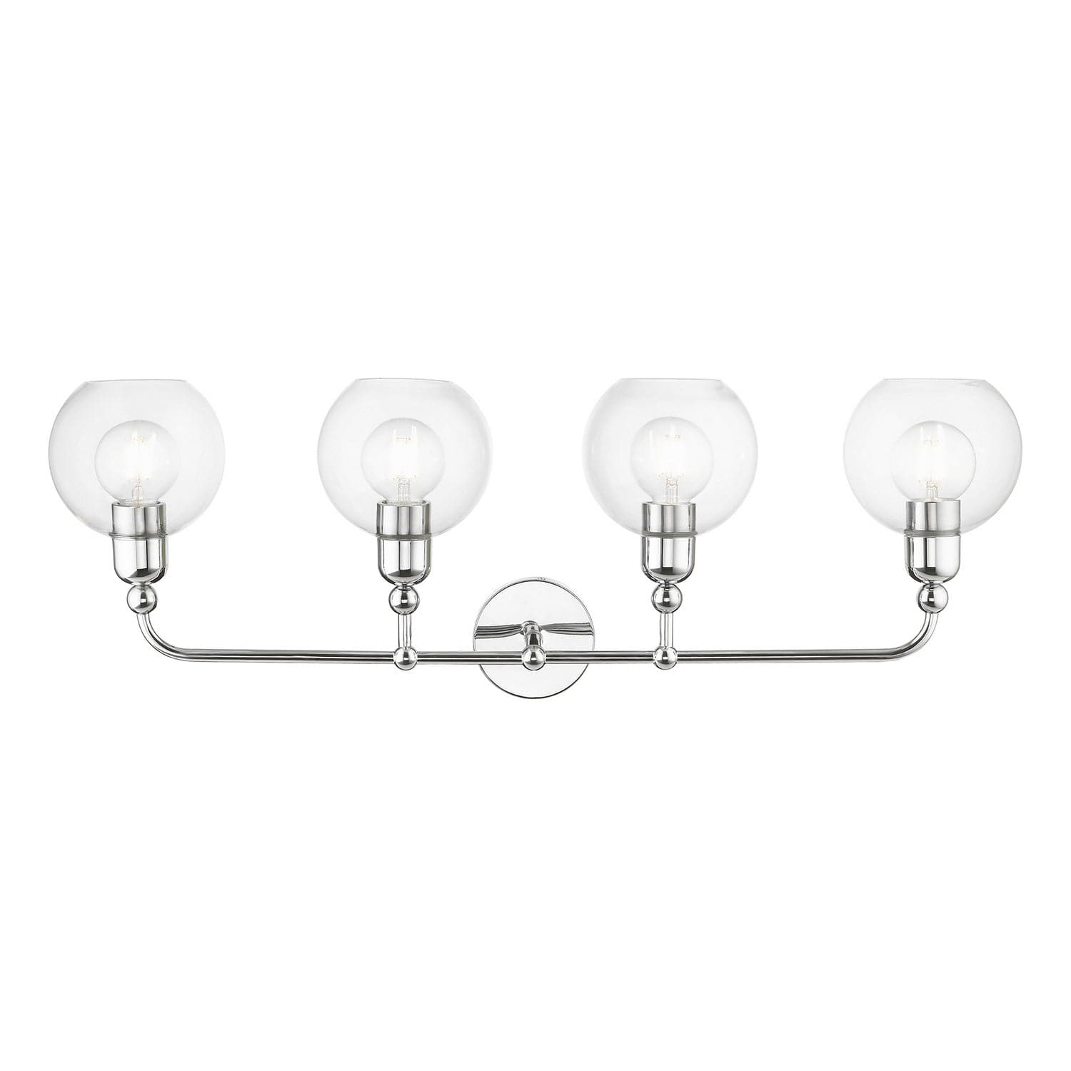 Livex Lighting - 16975-05 - Four Light Vanity Sconce - Downtown - Polished Chrome