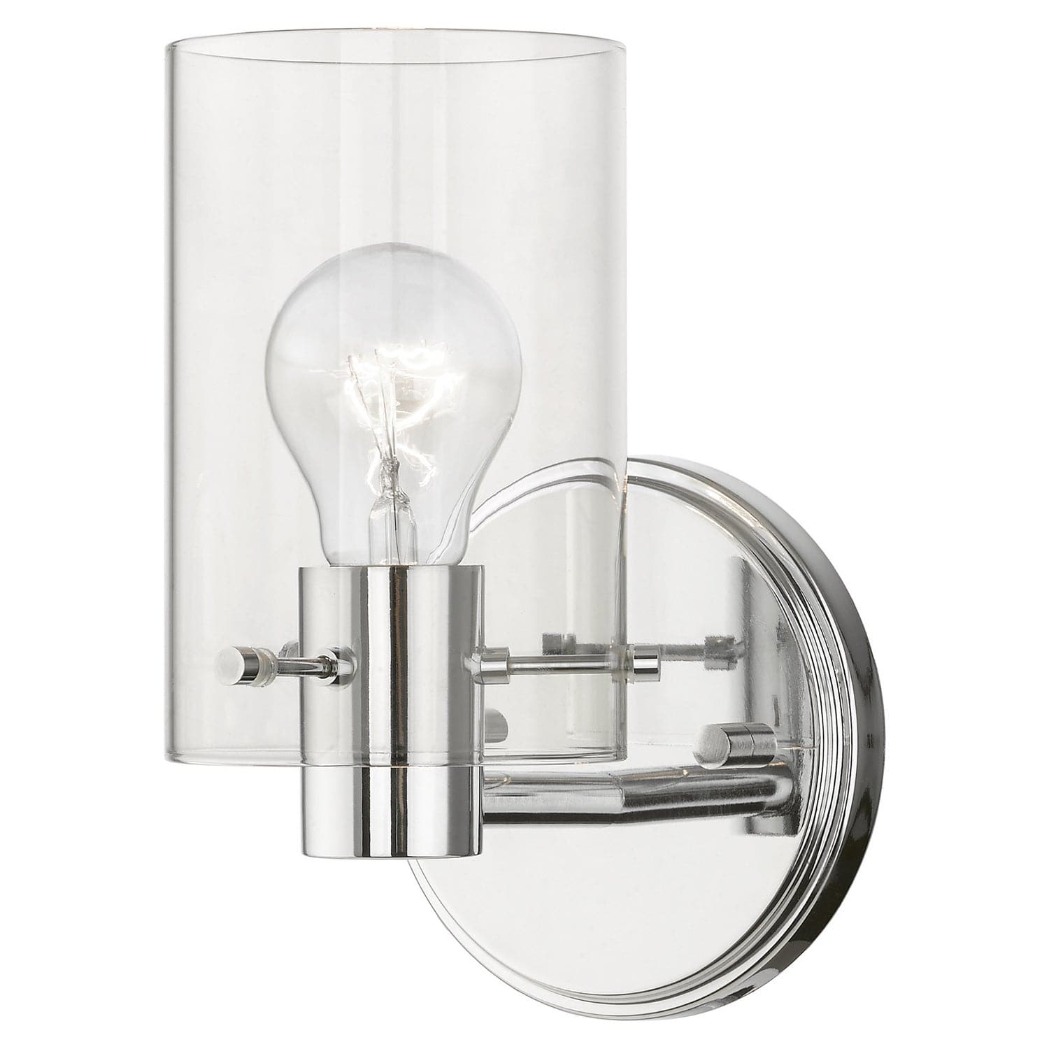 Livex Lighting - 17231-05 - One Light Wall Sconce - Munich - Polished Chrome