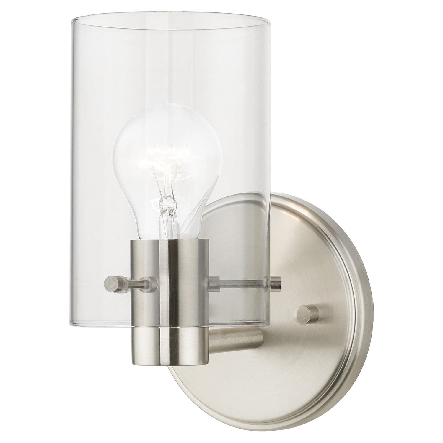 Livex Lighting - 17231-91 - One Light Wall Sconce - Munich - Brushed Nickel