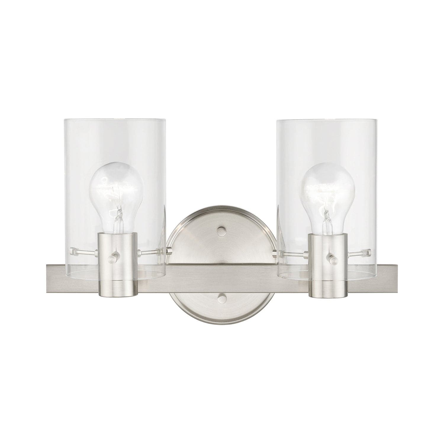 Livex Lighting - 17232-91 - Two Light Vanity Sconce - Munich - Brushed Nickel