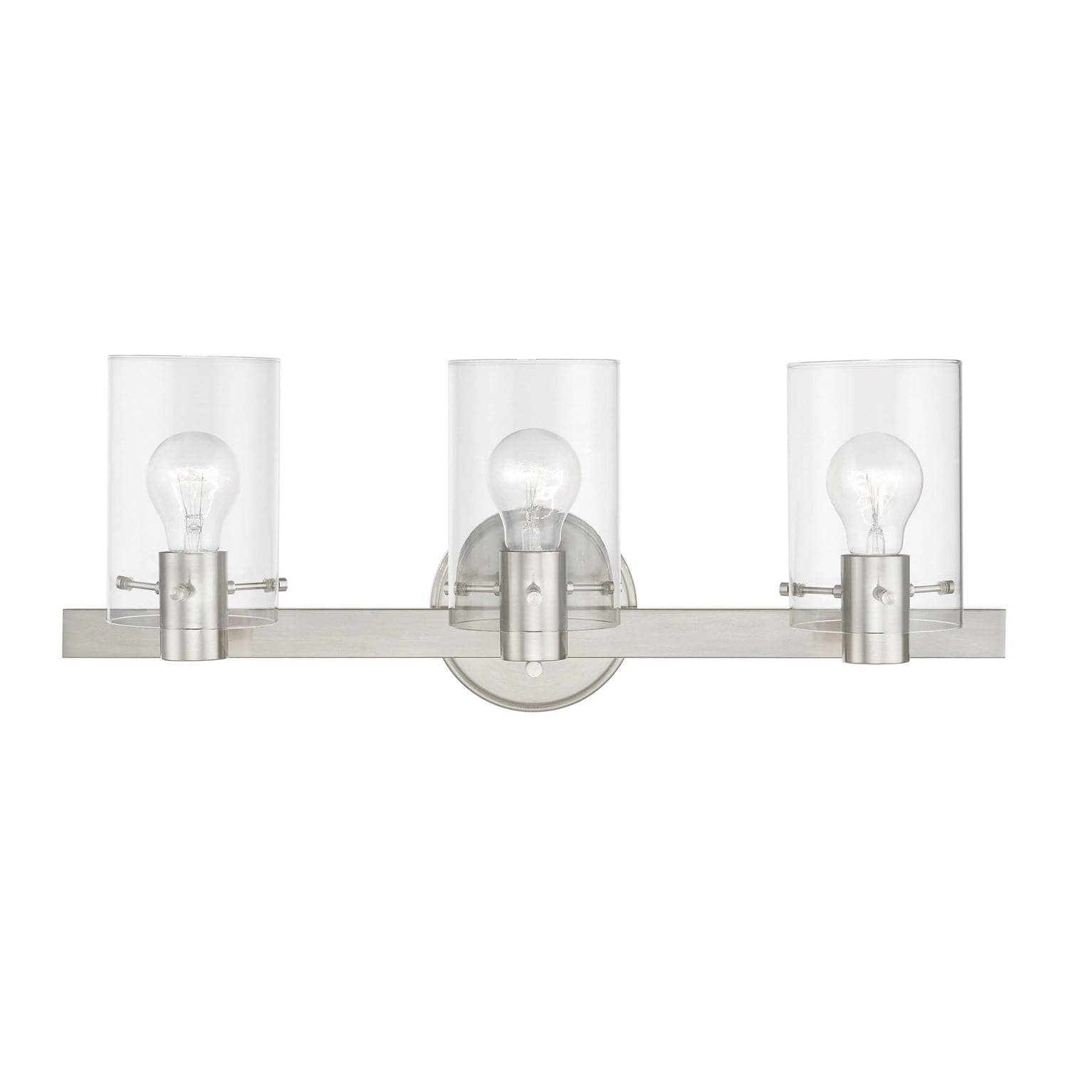 Livex Lighting - 17233-91 - Three Light Vanity Sconce - Munich - Brushed Nickel