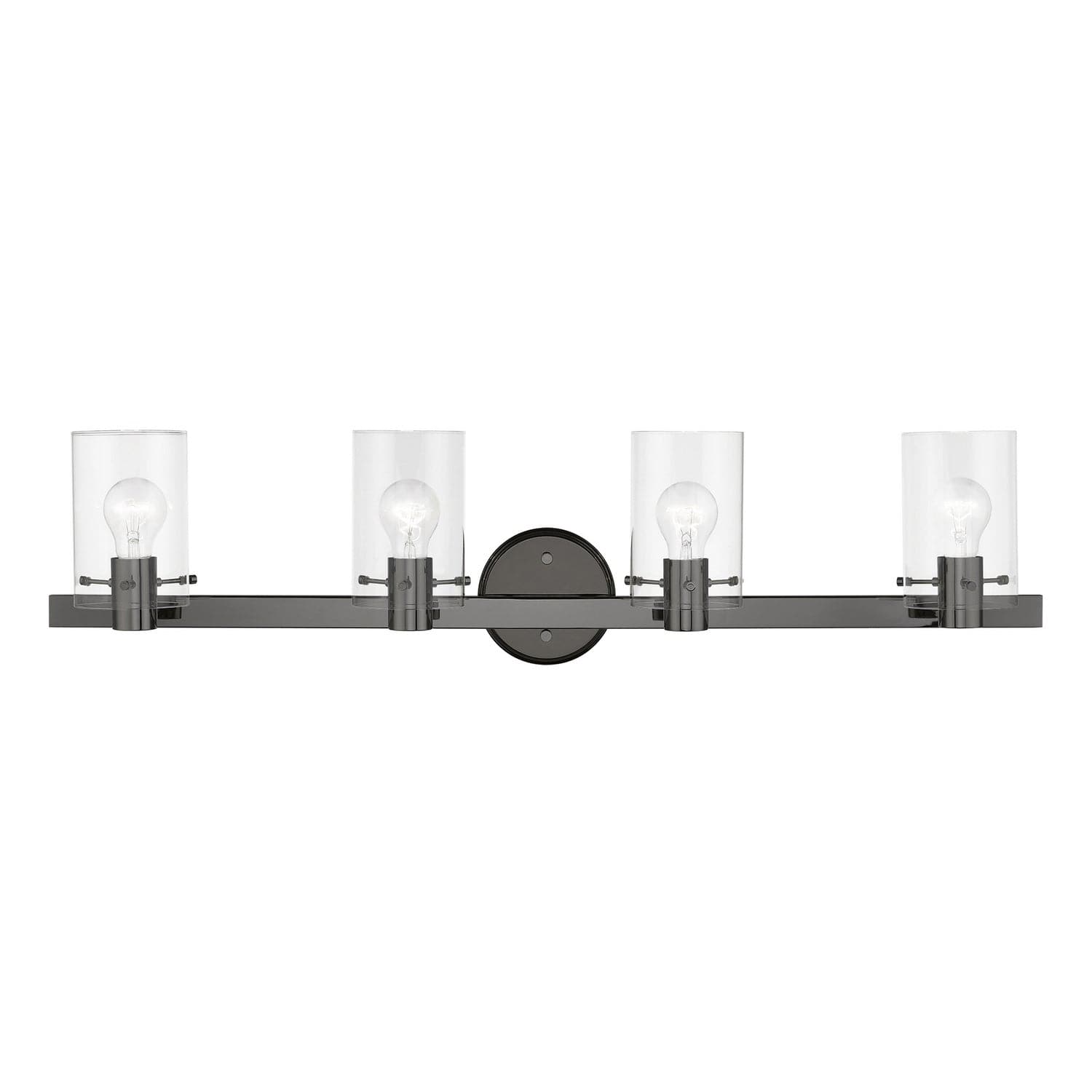 Livex Lighting - 17234-46 - Four Light Vanity Sconce - Munich - Black Chrome