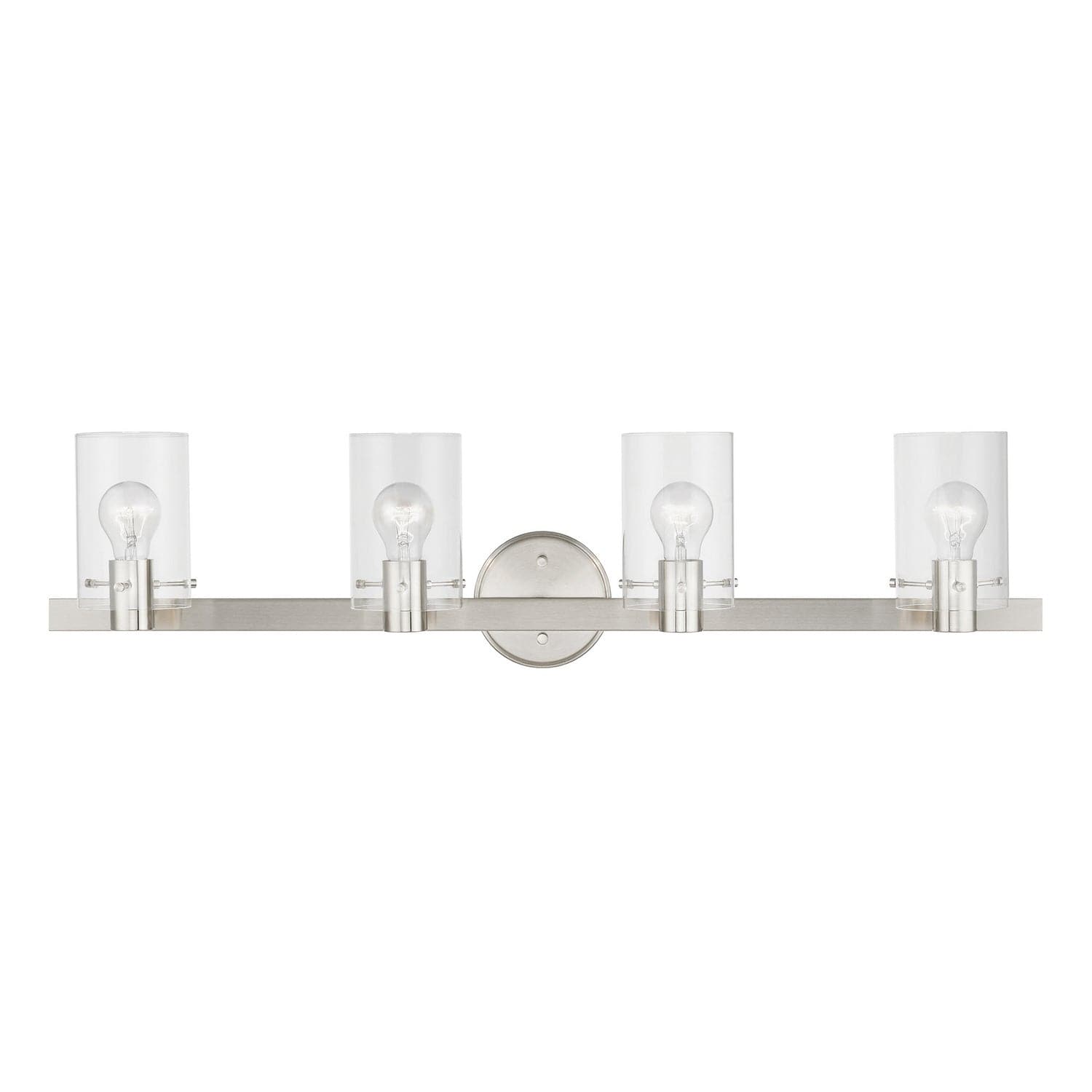 Livex Lighting - 17234-91 - Four Light Vanity Sconce - Munich - Brushed Nickel