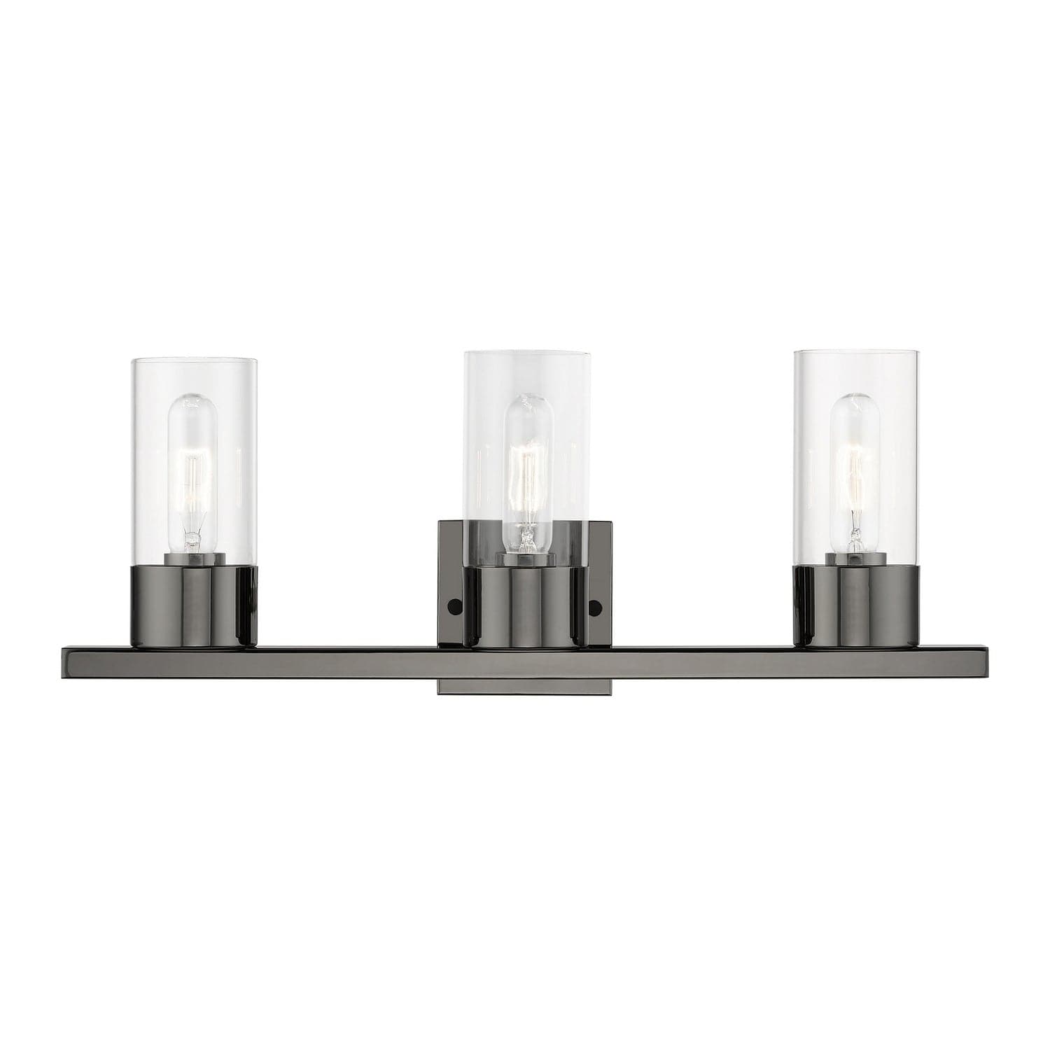 Livex Lighting - 17313-46 - Three Light Vanity Sconce - Carson - Black Chrome